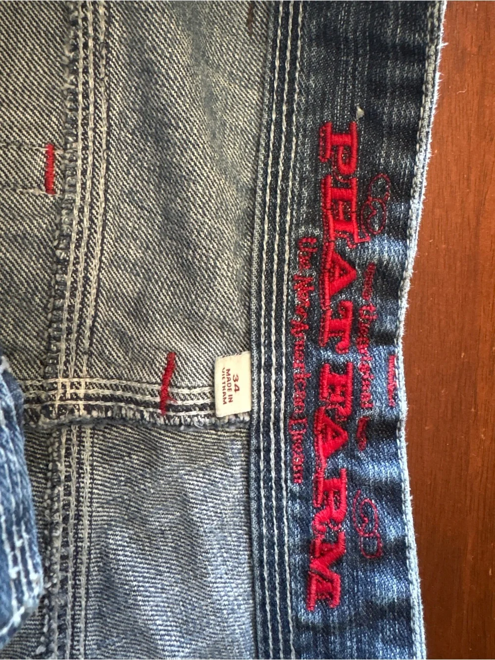 Phat Farm Men's Bootcut Jeans in Faded Blue